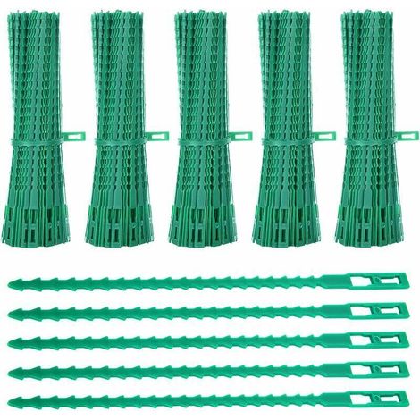 Confezione da 500 fascette per piante, fascette da giardino regolabili da 17 cm, fascette da giardino flessibili in plastica, fascette per pomodori per filo da giardino per aiutare a sostenere le pian