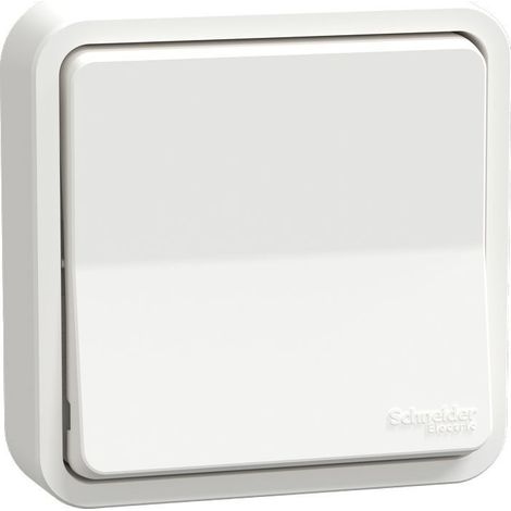 Va-et-vient complet - Encastré - Connexion auto - IP55 - IK08 - Blanc - Mureva Styl - MUR39037 - Schneider (1/3)