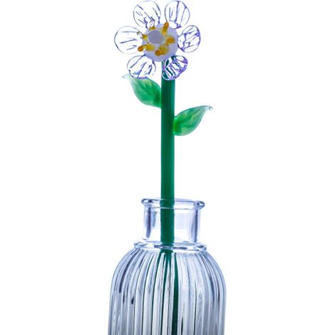 Handgeblasener Glasblumenstrauß, dekoratives Ornament für Büro, Zuhause oder Party. (1/4)