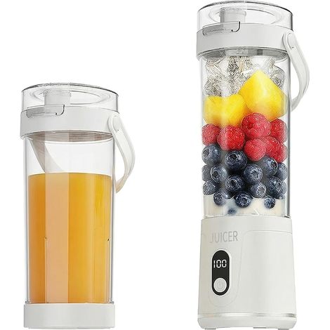 1 Mixeur Portable, 600 ml, Écran Numérique, 12 Lames Acier, Rechargeable USB-C, Shakes Smoothies (1/5)