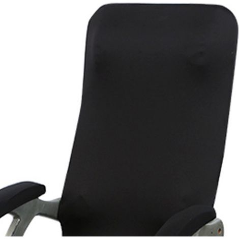 paire de housses d'accoudoirs de chaise en éponge douce, respirante et sûre pour chaise de bureau ou de travail à domicile - Noir - 35 x 9 cm (1/5)