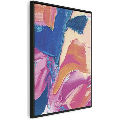 Toile imprimée artgeist noir 40x60 cm cadre bois