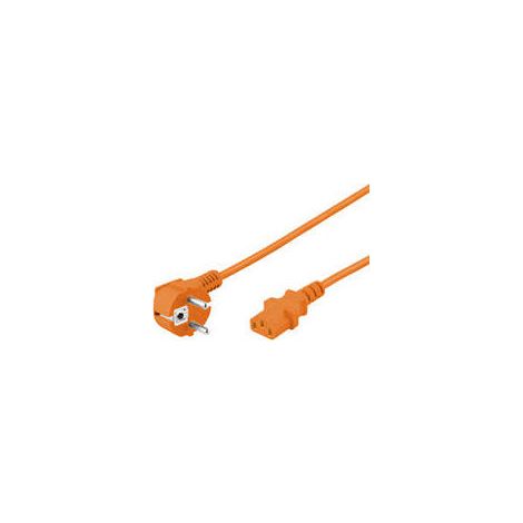 Goobay 95289 cable de transmisión Naranja 3 m Enchufe tipo F CEE7/7 (1/4)