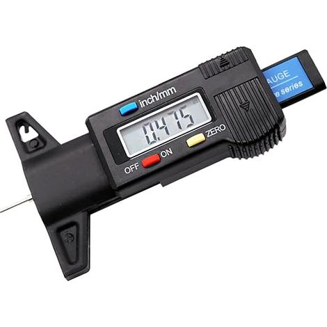 Digital Depth Gauge 0-12mm Depth Digital LCD Display for Cars, Trucks and Motorcycles (1/5)