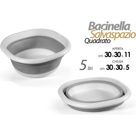 Bacinella Salvaspazio Richiudibile Quadrata 30 x 30 x 11 cm (1/2)