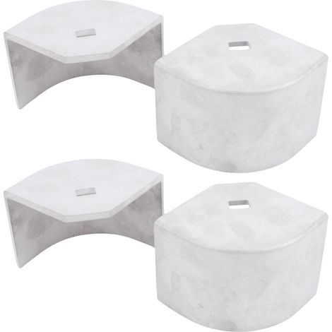 Ortviai Cache-angles en aluminium pour ponton – 4 pièces, hauteur 63–67 mm, diagonale supérieure 103–108 mm, angle arrondi 90° (1/5)