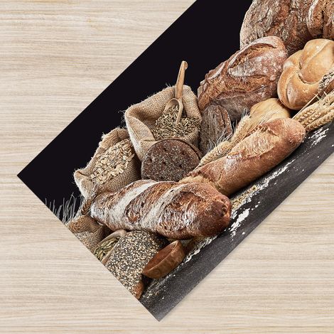 Tappeto da cucina antiscivolo, antimacchia passatoia multiuso 50x150 - Pane