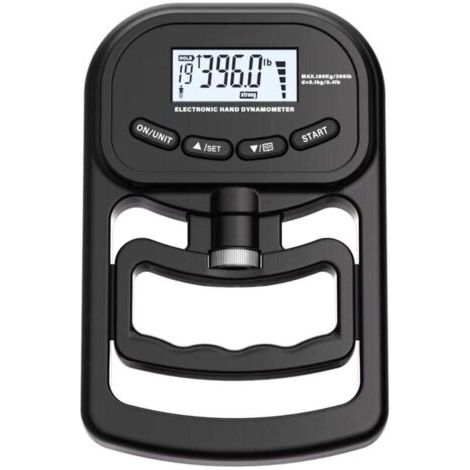 Powermètre numérique à main - 180 kg - Rechargeable - Dynamomètre électronique - Couteau de force de préhension - Entraîneur de force de préhension - Avec écran LCD - Pour le sport, la maison (1/4)