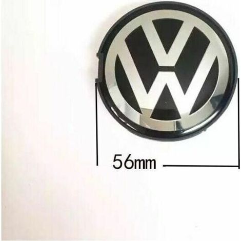 Lot de 4 cache-moyeux aluminium 56mm – Résistants aux chocs et à l'eau – Remplacement esthétique pour jantes en aluminium