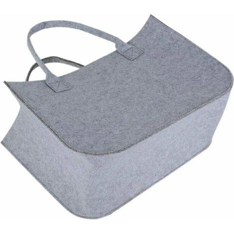 Sac Shopping - Feutre - 45x20x30 cm - Lavable En Machine - Pliable - Charge Maximale 50 kg - Lot De 2 (1/5)
