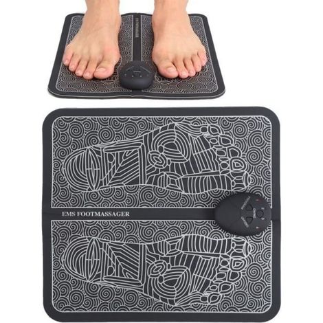 EMS Appareil de massage des pieds Stimulateur musculaire Tapis de Soulagement de la douleur Soins de santé (Modèle de batterie) (1/4)