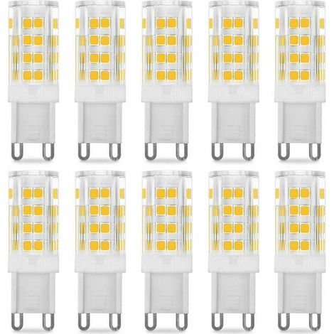 VURAHOME -Ampoule LED G9 5W, Equivalent 40W , Blanc Chaud 3000k, 220-240V, 360° angle de faisceau, Pack de 10 (1/5)