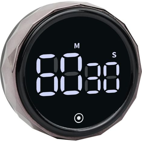 Minuteries de Cuisine Numériques 3 Volume Réglable Compte à Rebours Magnétique Minuterie à Grand Écran LED pour Cuisson Étudier S'entraîner (1/5)