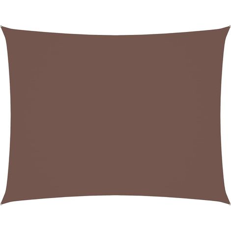 Maison Exclusive - Parasole a Vela Oxford Rettangolare 4x6 m Marrone