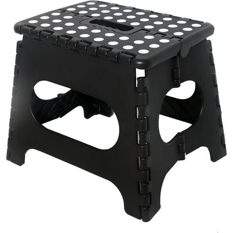 Escabeau, escabeaux pour adultes, escabeau pliant, tabouret pliant, tabouret pliable, petit escabeau pour cuisine, salle de bain ( 27 cm) (1/5)