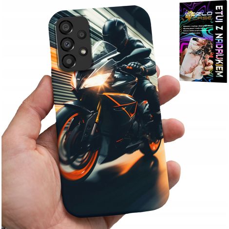 Custodia per Samsung A52 / A52S - motocicletta con ventola + vetro (1/5)