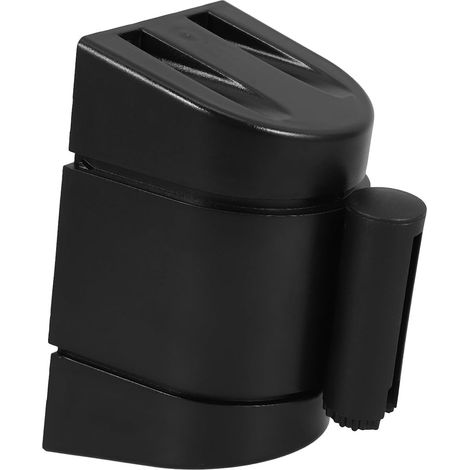 Barrière Rétractable Murale Ceinture Barrière en Plastique Noir Stabilité et Prévention des Accidents pour Contrôle de Foule en Intérieur (1/5)
