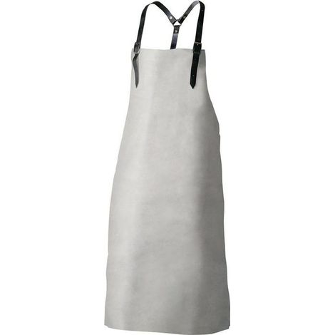 Brustlatzschürze Knut L.ca.100xB.ca.80cm grau Spaltleder FELDTMANN