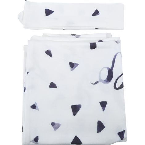 Ensemble gigoteuse et bandeau pour bébé, couverture d'emmaillotage douce pour nouveau-né, serviette de lit, gigoteuse pour garçon (1/5)