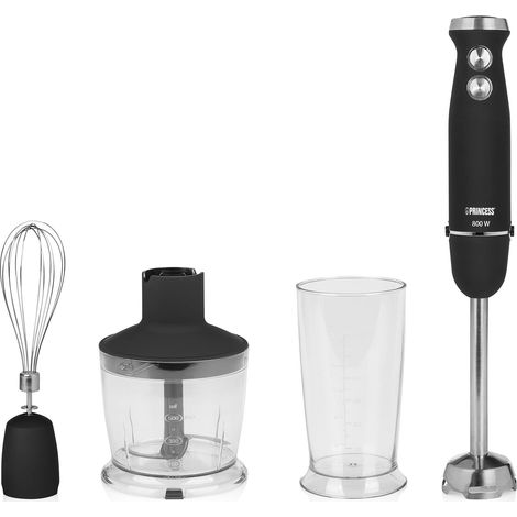 Princess 221220 set di Mixer di Mano – controllo di velocità – 800 W – Nero (1/5)