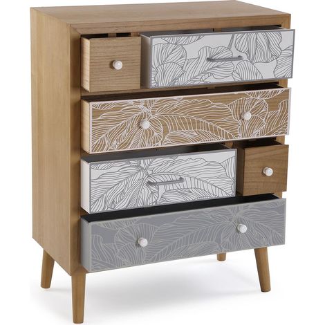 Pie De Salon Etiopia 1xe27 Blanco/estampado 164x40x40cm (1/2)