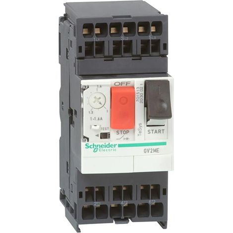 TeSys GV2ME - disj. moteur - 0,63..1A - 3P 3d - déclencheur magnéto-thermique - GV2ME053 (1/3)