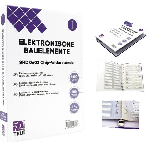 TRU COMPONENTS TC-6869408 TC-6869408 Raccoglitore SMD 0603 0.1 W 1 % 1000 Parti (1/3)