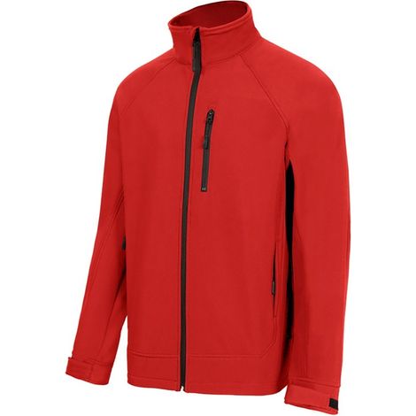 Chaqueta softshell con tapeta interna multibolsillos VELILLA Serie 206005 3XL Rojo
