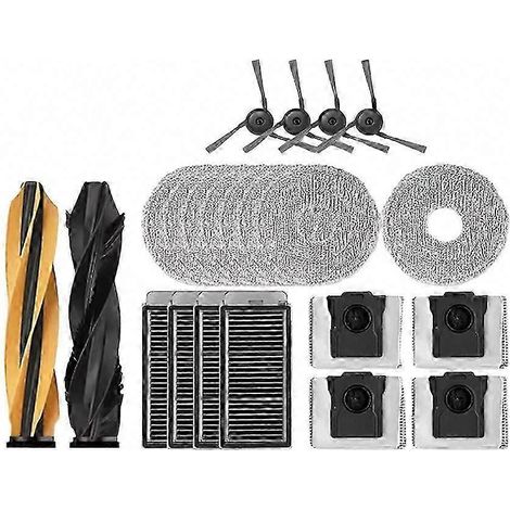 Lot de 22 pièces pour aspirateur Dreame X50 Ultra / X50 Master / X50 Ultra Complete : brosse principale, brosse latérale, filtre et sacs à poussière (1/5)