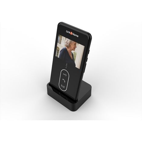 Portier vidéo sans fil nomade - LINK2HOME - Écran LCD 3'' - Transmission 150 m - Batteries rechargeables (1/5)