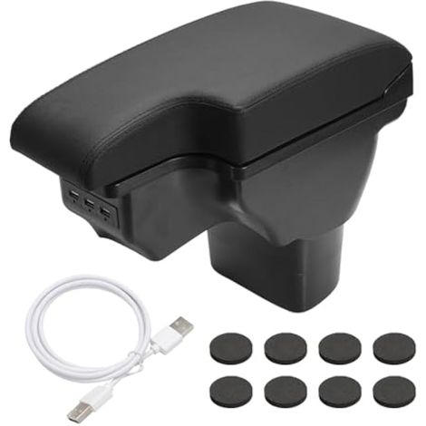 Accoudoir Convient pour Nissan juke 2010-2019 Accoudoirs avec Rangement Central Console Organiseur avec Porte Gobelet et prise USB (1/5)