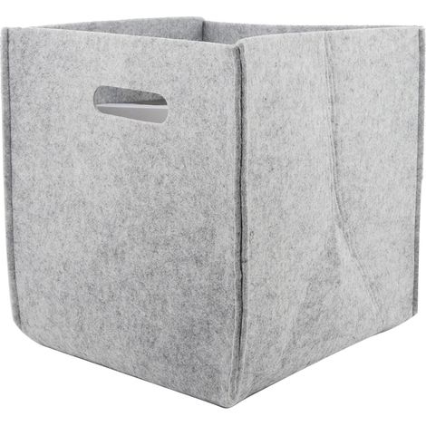 Panier De Rangement En Tissu Non Tissé 30cm Pliable Pour Jouets Et Vêtements Salle De Bain Bureau Maison Lot De 1 (1/5)