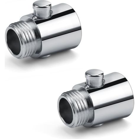 Stop Douche, 2 Pièces Robinet D\'arrêT du Pommeau de Douche G1/2, Economiseur D\'eau pour Douche Fabriqué en Matériau ABS de Haute qualité, Convient pour La Cuisine ou La Douche (1/3)