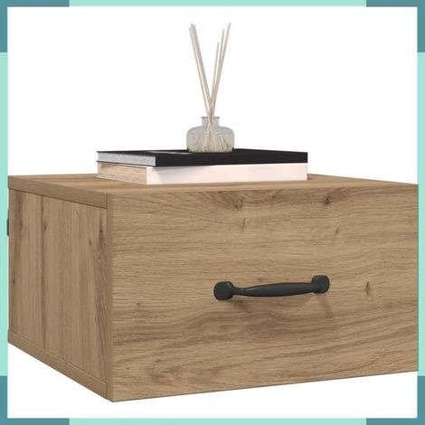 893633 Cabinet de chevet avec tiroir Chêne artisan 35 x 35 x 20 cm (1/5)