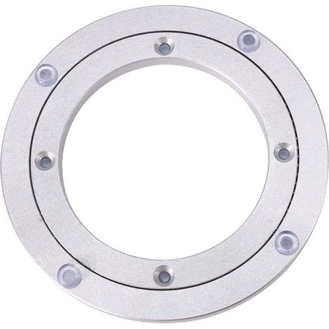 Aluminum Alloy Rotating Round Plate, Dining Table Bearing, Rotating Plate for Restaurant Cake Decorations, TV Stand (6 Inch) (1/5)