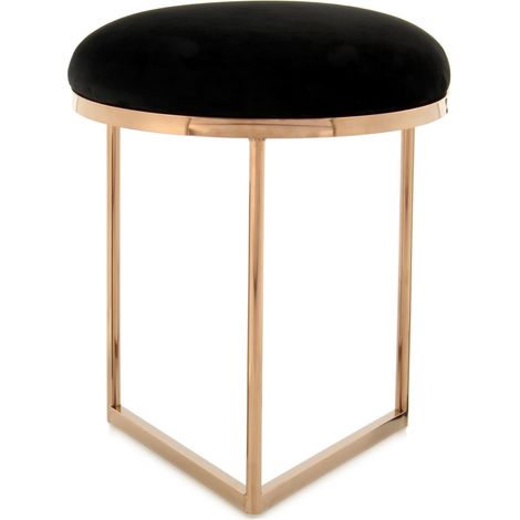 Tabouret wynona 325 - Noir, or rose (1/5)