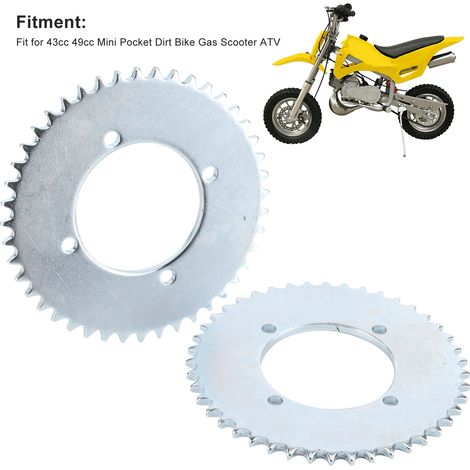 44T T8F Ritzel hinten (Paar) 2,1" für Dirtbike, Pocketbike, ATV, Roller