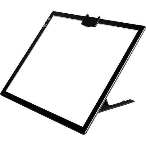 Wiederaufladbares A3-Leuchtpad für Diamantmalerei, Leuchtkasten mit Stativ und Klemme, 3 Farben mit einstellbarer Intensität. (1/5)