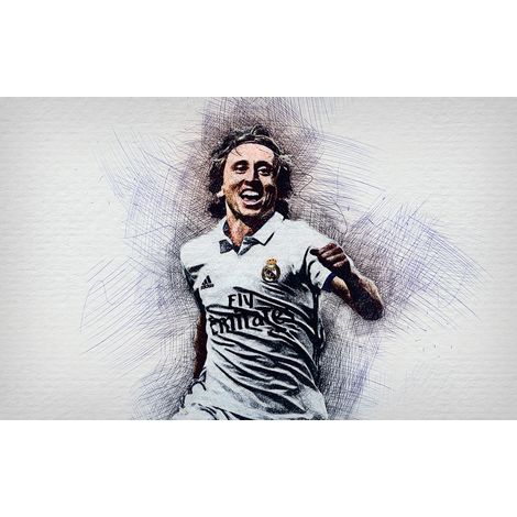 Papier peint panoramique Football - Joueur de Foot - 130 cm x 81 cm (1/2)