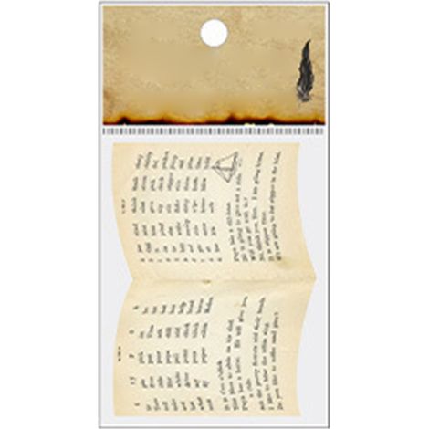 BY.NACOO Sticker-Set – Text & You Serie – Retro-Journaling-Zubehör – Dekorative Sticker (30 Blatt) zum Durchblättern deiner Bücher (1/5)