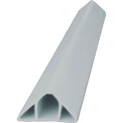 Smusso Pvc Per Pilastri - mm.20x2x10h. barra mt.2 - grigio - 50 pz