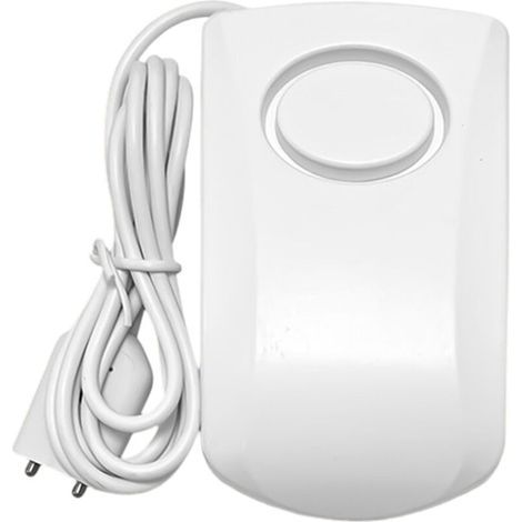 Détecteur de fuites d'eau, détecteur d'inondation intelligent 130 dB, capteur d'alarme d'eau sans fil (1 pièce, blanc)