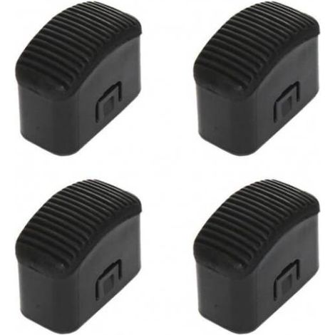 Hailo Fuß-Set in schwarz für Klapptritt Hailo Step-ke/L90