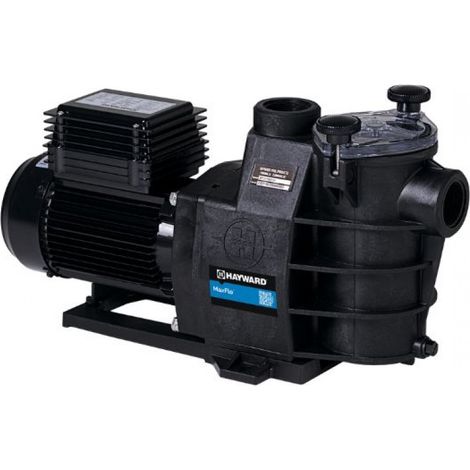 Hayward – Pompe piscine enterrée 0,75 CV – Débit max 11 m3/h – Monophasé 230V – Compatible traitement au sel – Ø 50 mm