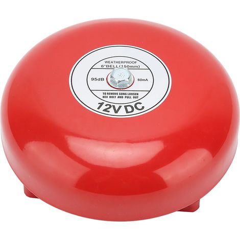 6 pouces de type cloche électrique à frappe interne en acier au carbone 95db DC12V