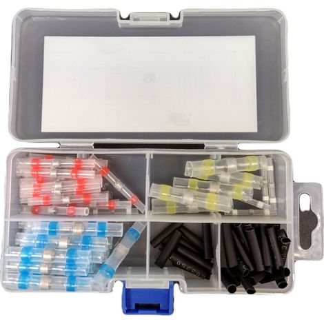 Juego de tubos, manguitos y cubiertas termorretr谩ctiles con esta帽o PVC 100 piezas