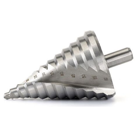 6-60 mm twist step drill with conical groove and 12 notch cut. (1/5)