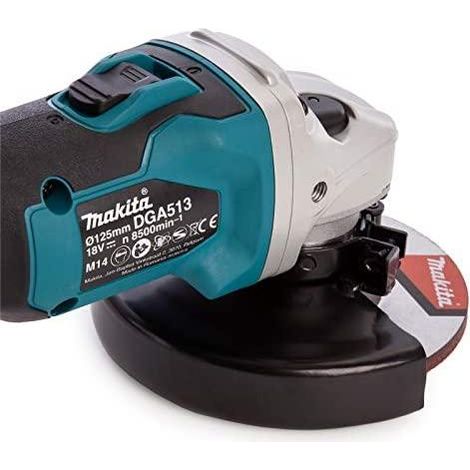 Meuleuse d'angle Makita DGA513RTJ 18 V 2x5 0 Ah accu.