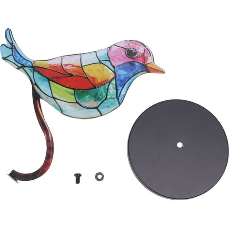 Branche Oiseaux Décoratifs de Bureau Fer Double Peint Oiseau Coloré Ornement Table pour Décoration Intérieur 1 Oiseau (1/5)