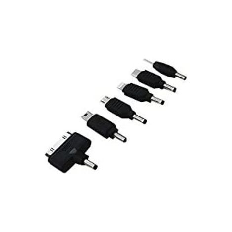 CARGADOR USB APPROX PARA RED DOMESTICA DOS USB 5V 2.1A COLOR NEGRO INCORPORA 7 TIPS - OFERTAMO (1/5)